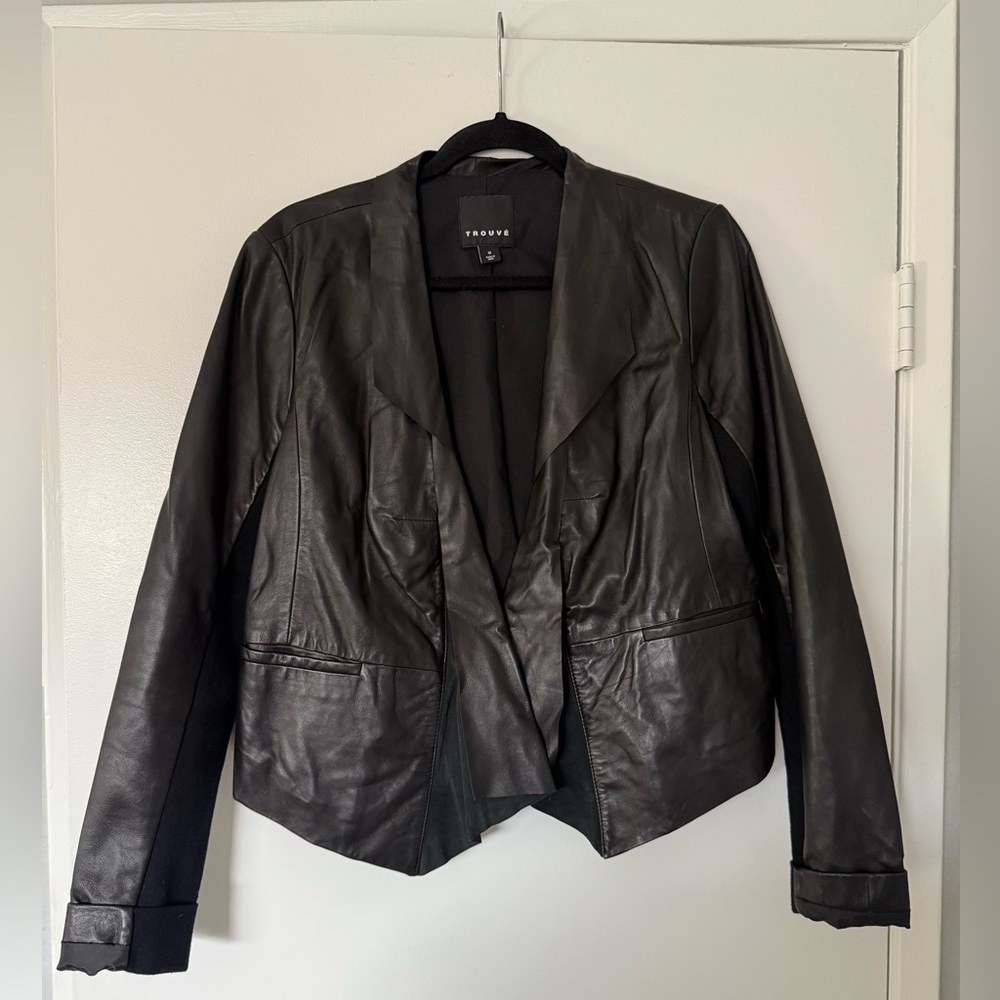 Trouvé Leather Blazer Size M